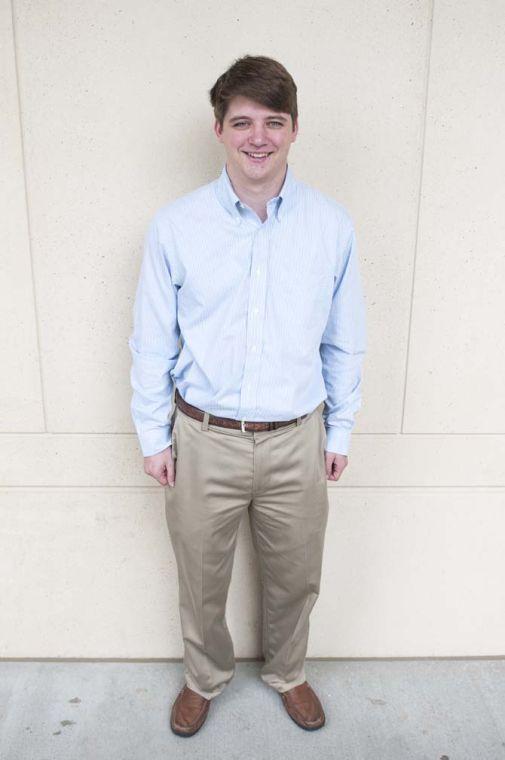 &#8220;I wear a button down and slacks for work,&#8221; Andrew Carmichael, finance senior.