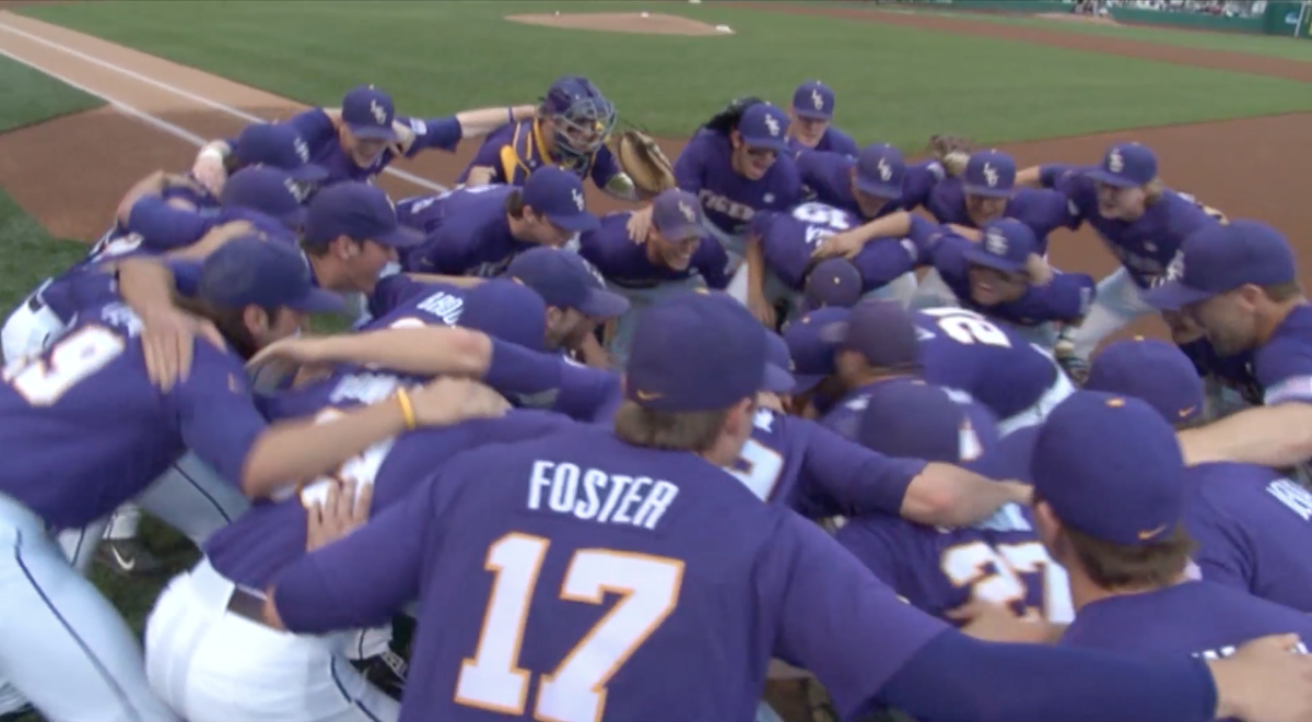 The Tigers Huddle Up Before A Victory.