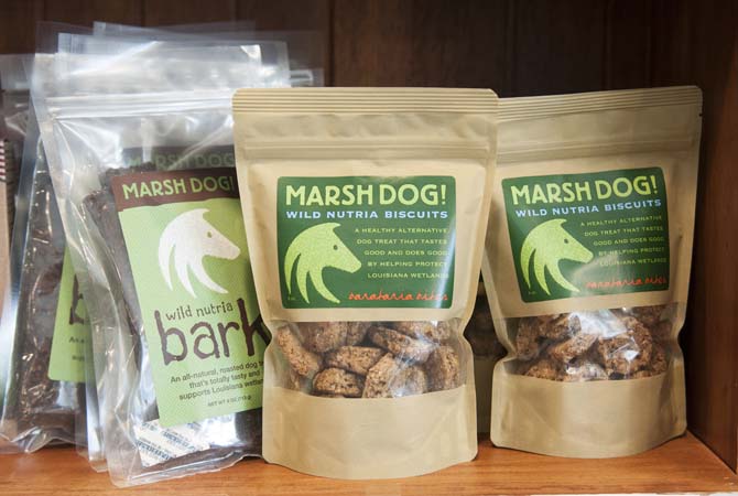 Marsh Dog nutria treats are sold Saturday, April 7, 2014 at The Buddy Loft located on Jefferson Highway.