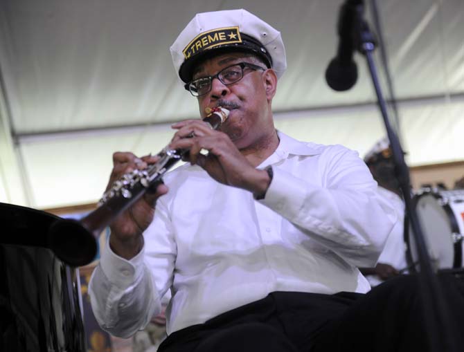 Treme Brass Band plays Saturday, April 26, 2014 during the New Orleans Jazz and Heratige Festival.