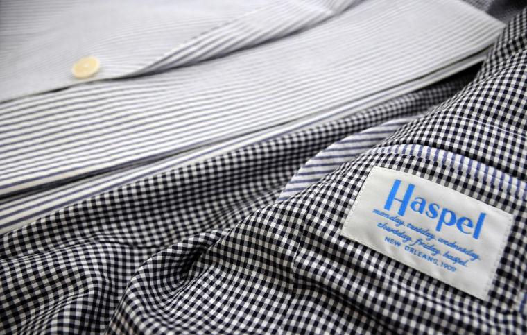 Haspel, located in New Orleans, Louisiana, has moderned the classic seersucker suit by having a more form fitting jacket and pants.