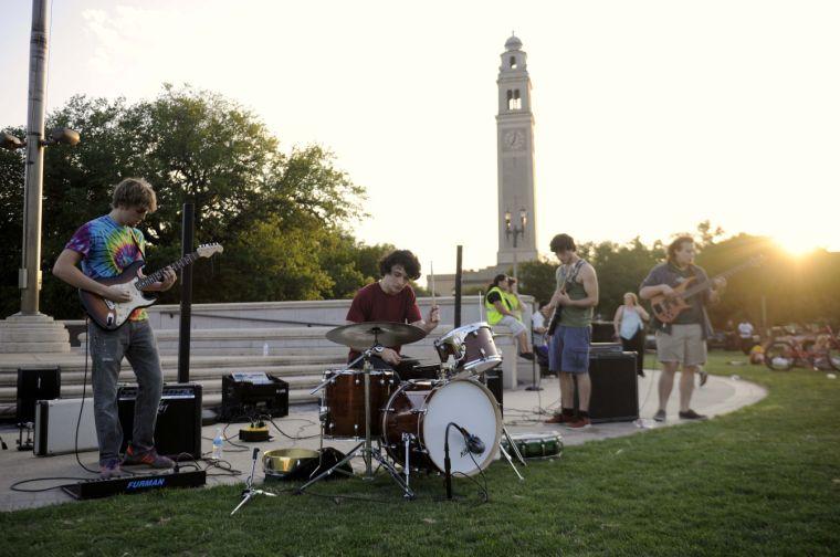 Funkin' Fierce plays the Spring Greening Legalize Marijuana Festival on April, 24 2014 on the LSU Parade Grounds.