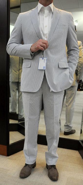 Haspel, located in New Orleans, Louisiana, has created an updated version to the classic seersucker suit.