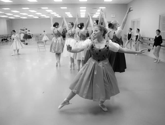 French student Alexis Herrington leads a group of "Snow White" performers Tuesday, April 1, 2014, at the Baton Rouge Ballet Theatre studio on Bluebonnet Blvd.