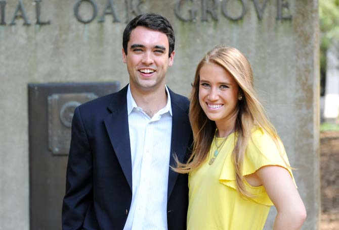 Student Government President Clay Tufts and Vice President Taylor Lambert look forward to pursuing their initiatives for the upcoming school year.