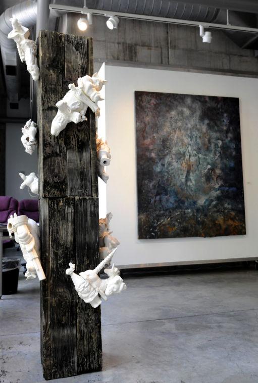 The LSU School of Art Glassell Gallery hosts recycled works from various Baton Rouge artists, including many LSU graduates.