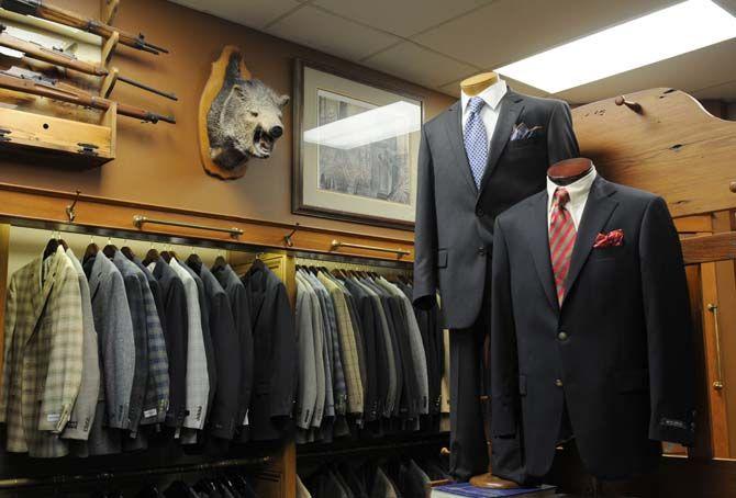 McLavy Ltd owner Frank McLavy Jr. adorns the men's clothing shop with taxidermy of his own and that are gifts from the store's customers.