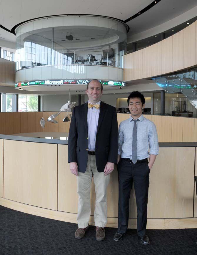 LSU assistant professors Dan Rice (left) Andrew Kuo (right) and Andrew Schwarz (not pictured) were recent recipients of the Board of Regents grant.