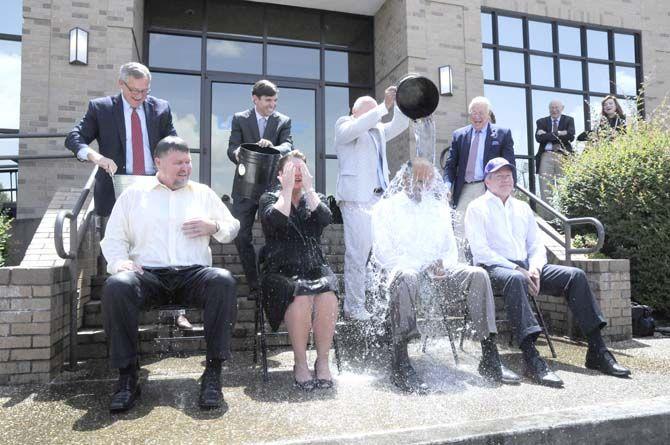 After the WISE panel discussion on Tuesday, August 19th 2014, committee members participated in the "Ice Bucket Challenge" to raise awareness for ALS.