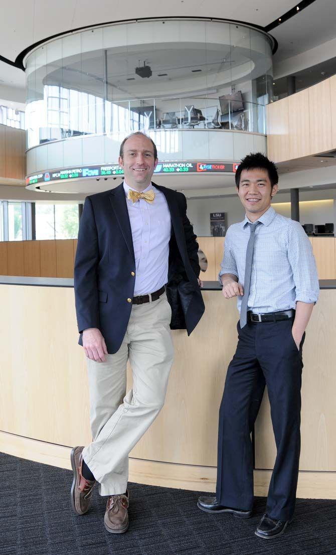 LSU assistant professors Dan Rice (left) Andrew Kuo (right) and Andrew Schwarz (not pictured) were recent recipients of of the Board of Regents grant.