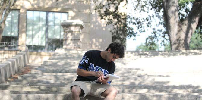 Student and rapper Kareem Awad talks about his process of making music. Awad will be performing at LSU's back-to-school concert on Tuesday, August 26, 2014 held at the Parade Grounds.