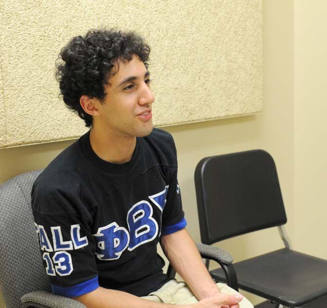 Student and rapper Kareem Awad shares news on Friday, August 22, 2014 about his upcoming performance at LSU's back-to-school concert.