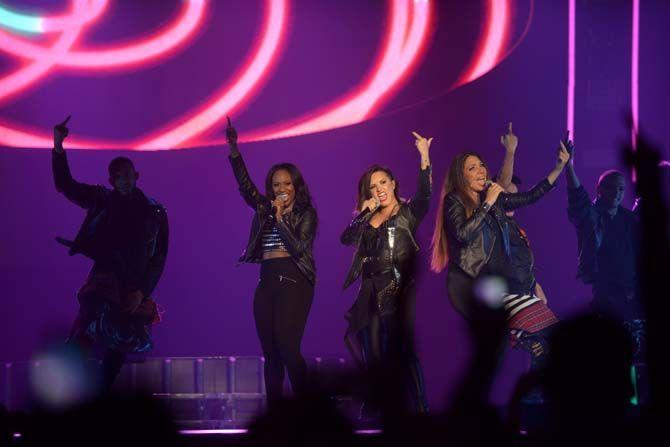 Demi Lovato performs at UNO Lakefront Arena in New Orleans on Wednesday, September 17, 2014.