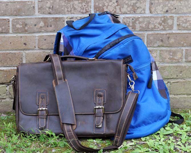 Men should consider purchasing satchels instead of backpacks for a more fashionable style.