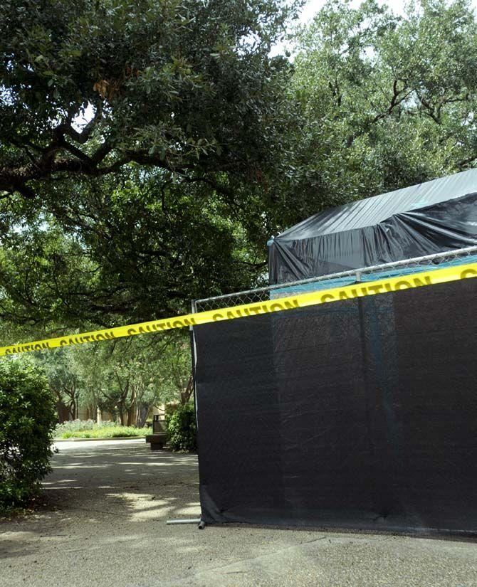 LSU treats the quad for asbestos.