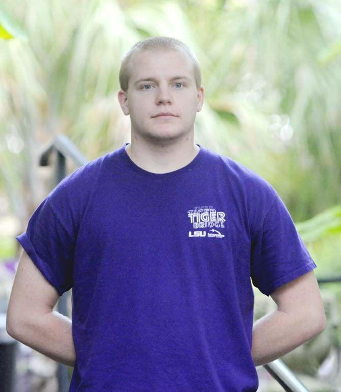 Daniel Fernquist, a Mechanical Engineering Sophomore, is one of the relatively few students attending LSU after transferring from a community college.