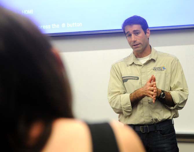 Congressional Candidate Garret Graves speaks at the new student organization Students for Graves on Sunday September 7, 2014.