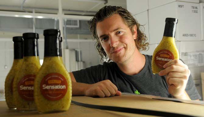 LSU Ag Center graduates Richard Hanley's salad dressing at Ingram Hall on Tuesday September 2, 2014.