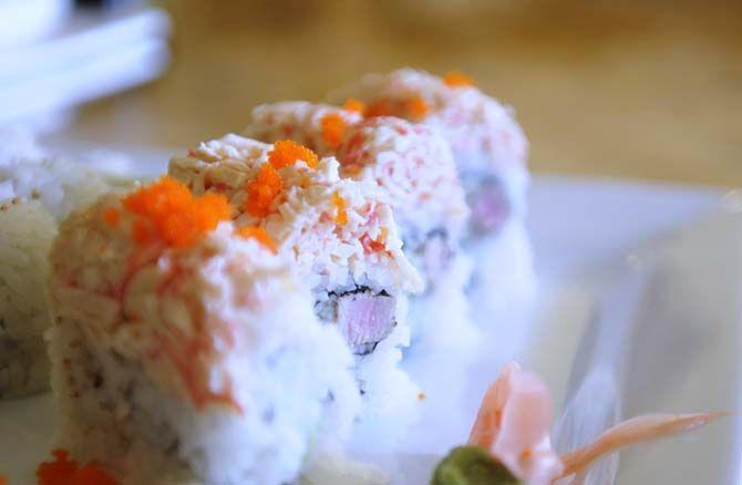 The spicy girl roll from Koi Sushi.