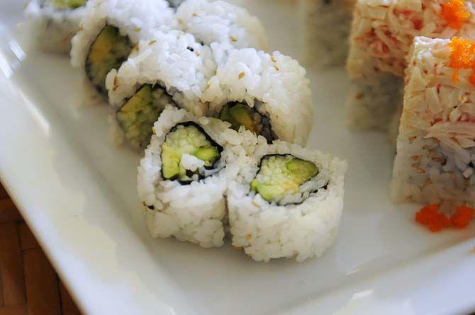 The spicy vegetable roll from Koi Sushi.