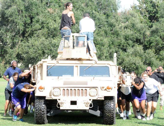 The LSU Women's Basketball team underwent exstensive training from the marines on Friday September 19, 2014.