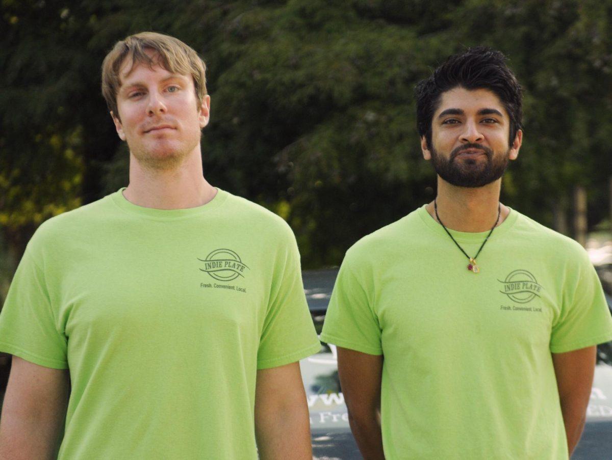 The founders of the grocery delivery service Indie Plate.