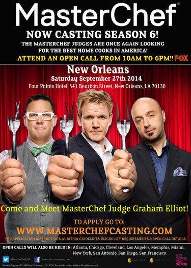 'MasterChef' casting call in New Orleans