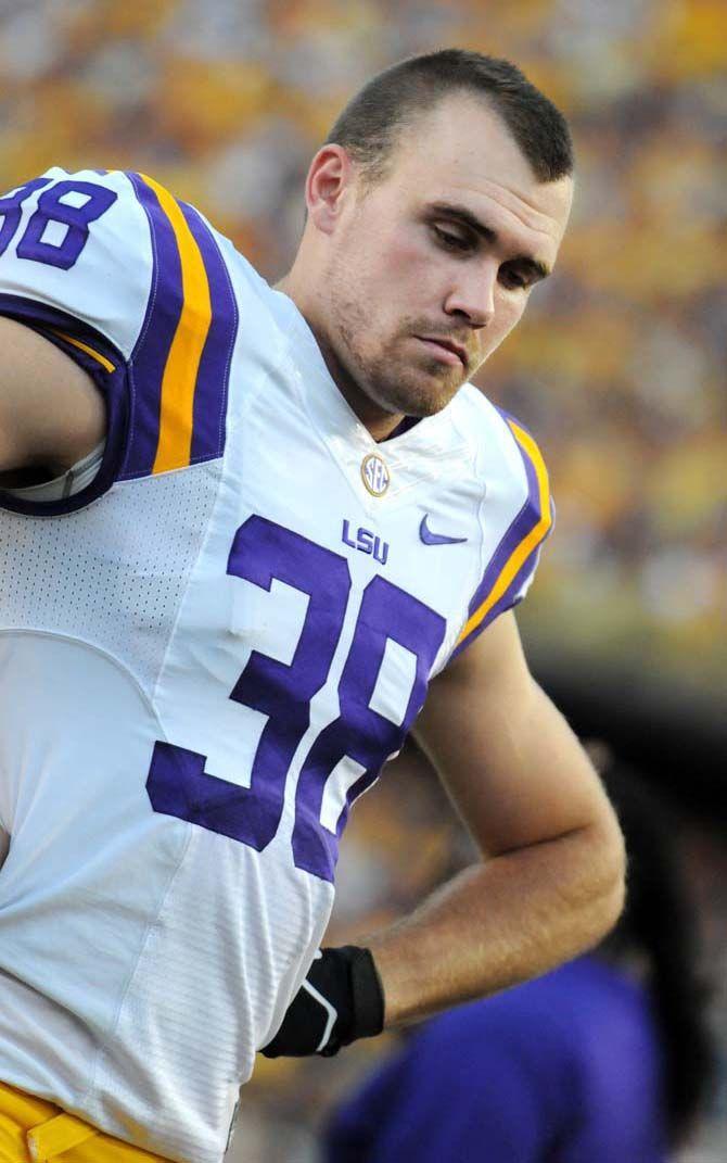 LSU junior punter Jamie Keehn (38) after LSU loses 34-29 to Mississippi State in Tiger Stadium Saturday September 20, 2014