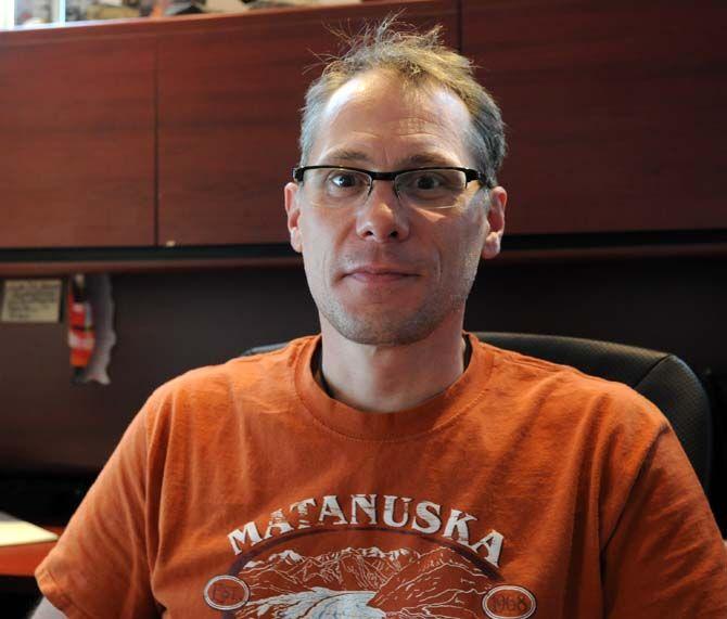 LSU's Dr. Brent Christner, who recently published a paper on his discovery of a lake beneath Antarctic ice sheets, in his office in the Life Science Building Tuesday September 2, 2014.