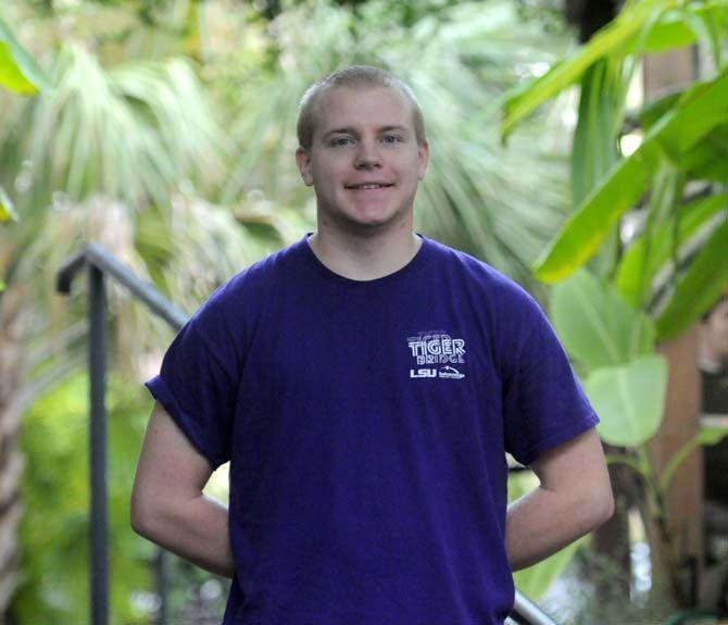 Daniel Fernquist, a Mechanical Engineering Sophomore, is one of the relatively few students attending LSU after transferring from a community college.