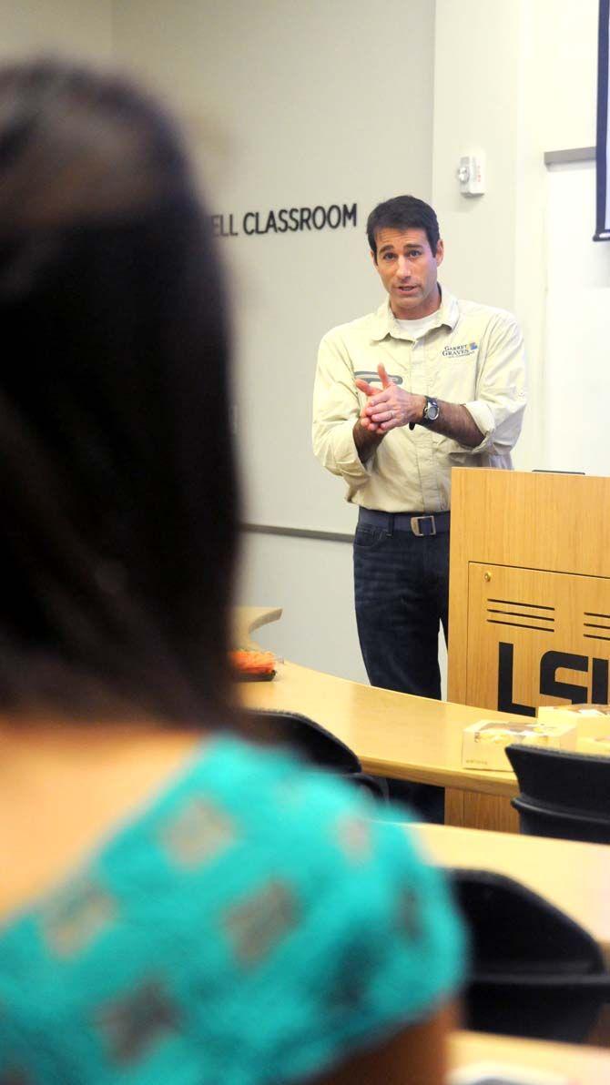 Congressional Candidate Garret Graves speaks at the new student organization Students for Graves on Sunday September 7, 2014.