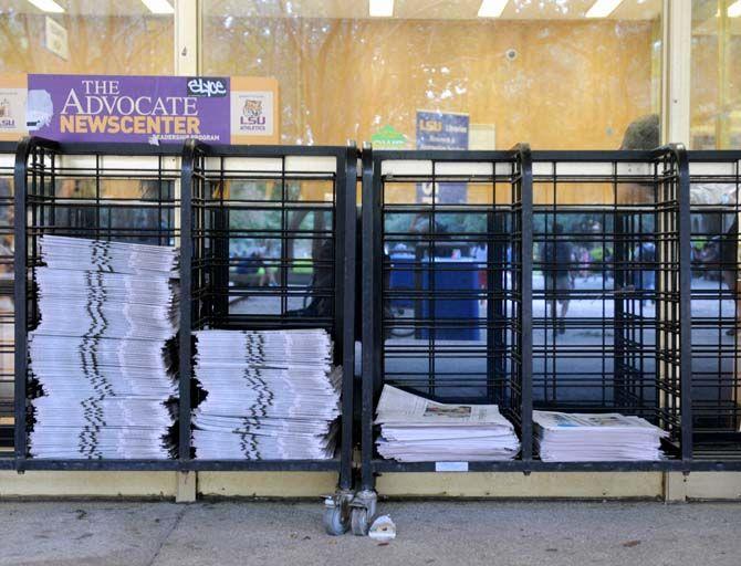 LSU campus offers fewer copies of The New York Times and USA Today.