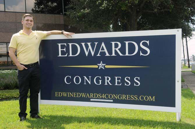 LSU senior political science major Dylan LeBlanc interns with Edwin Edwards campain.