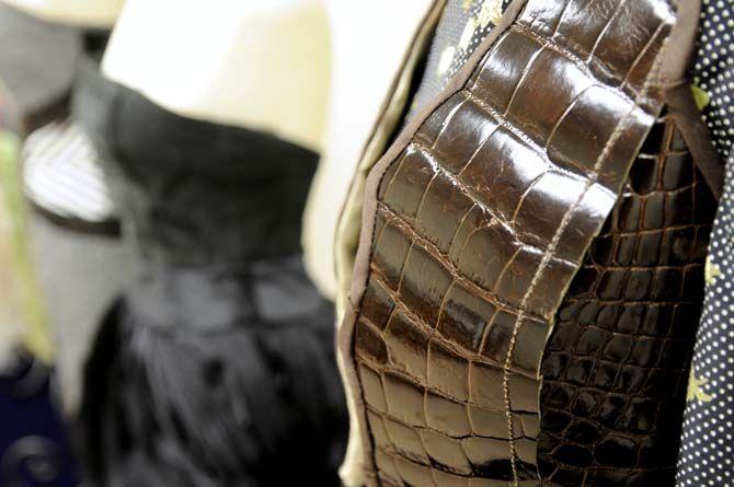 LSU student designers use alligator skins in apparel designs