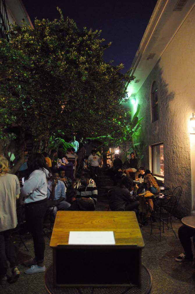 Local Baton Rouge organization, Spectrum, hosted event "Queer Confessions" along with the organizations Qroma, Student Equality Project, and Equality for HER where member of the Baton Rouge community were welcomed to recite poetry at Highland Coffee on Thursday, October 23, 2014.