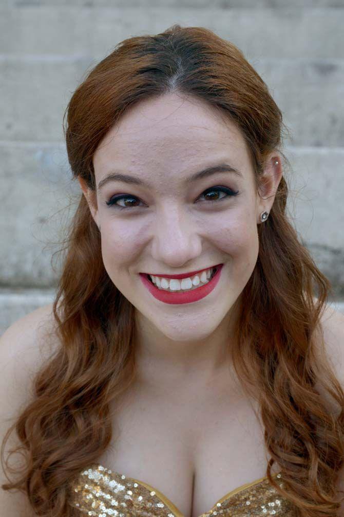 LSU sophomore education major, Corinna Cherrier (Beauty), poses for junior digital advertising major Reagan May's business, started in July, called "Rent a Princess" where the girls are hired for birthday parties and other events