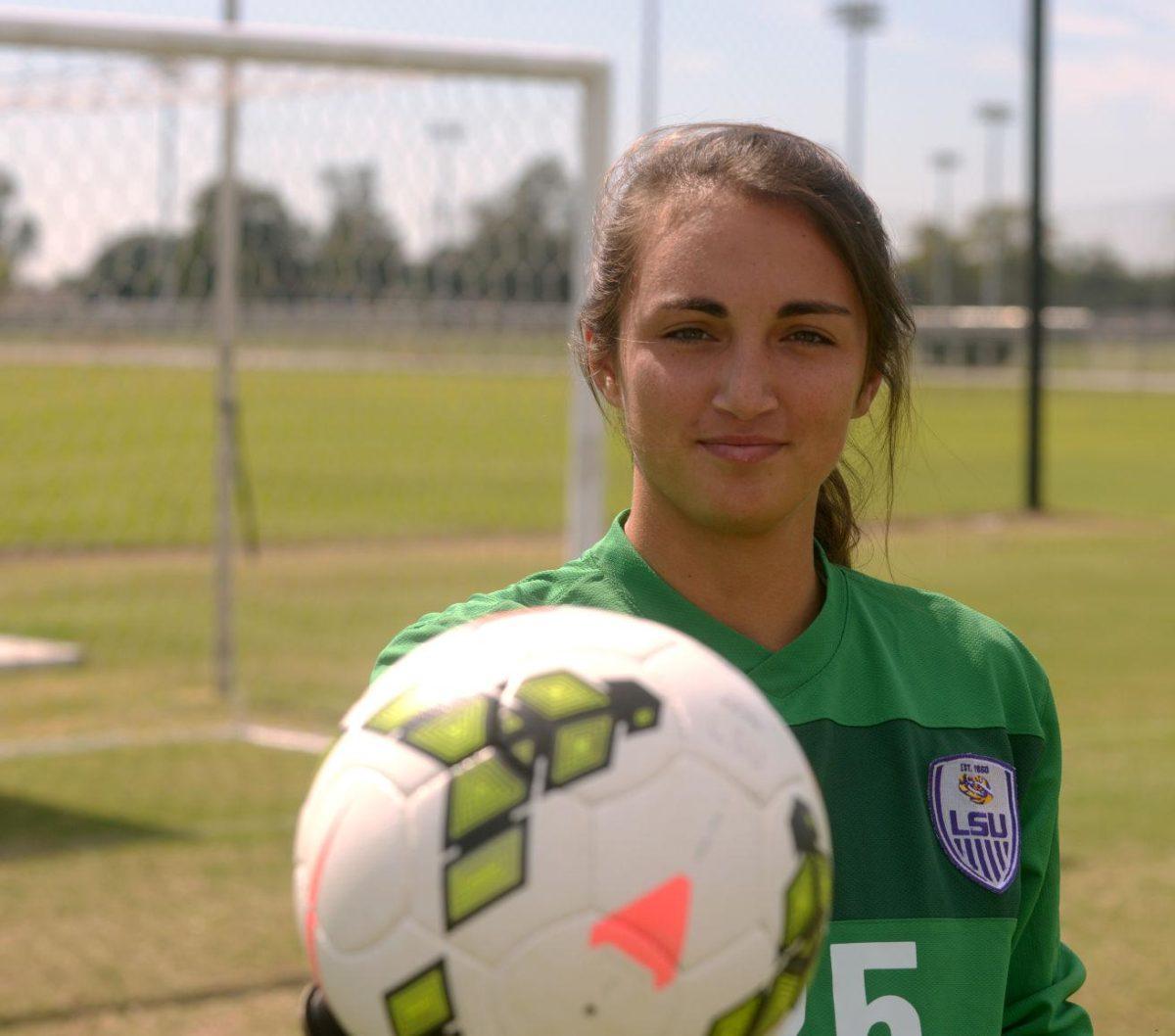 After two years away from soccer, LSU goalkeeper Catalina Rubiano has finally gotten her chance to start in goal.