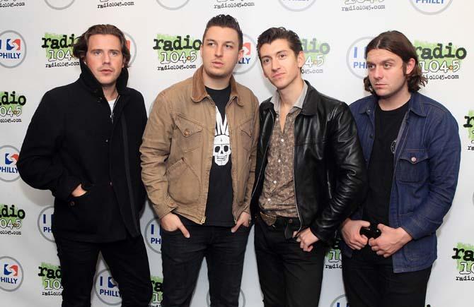 English indie rock band Arctic Monkeys visits Radio 104.5 Performance Theater on Wednesday, Sept. 18, 2013, in Philadelphia. (Photo by Owen Sweeney/Invision/AP)