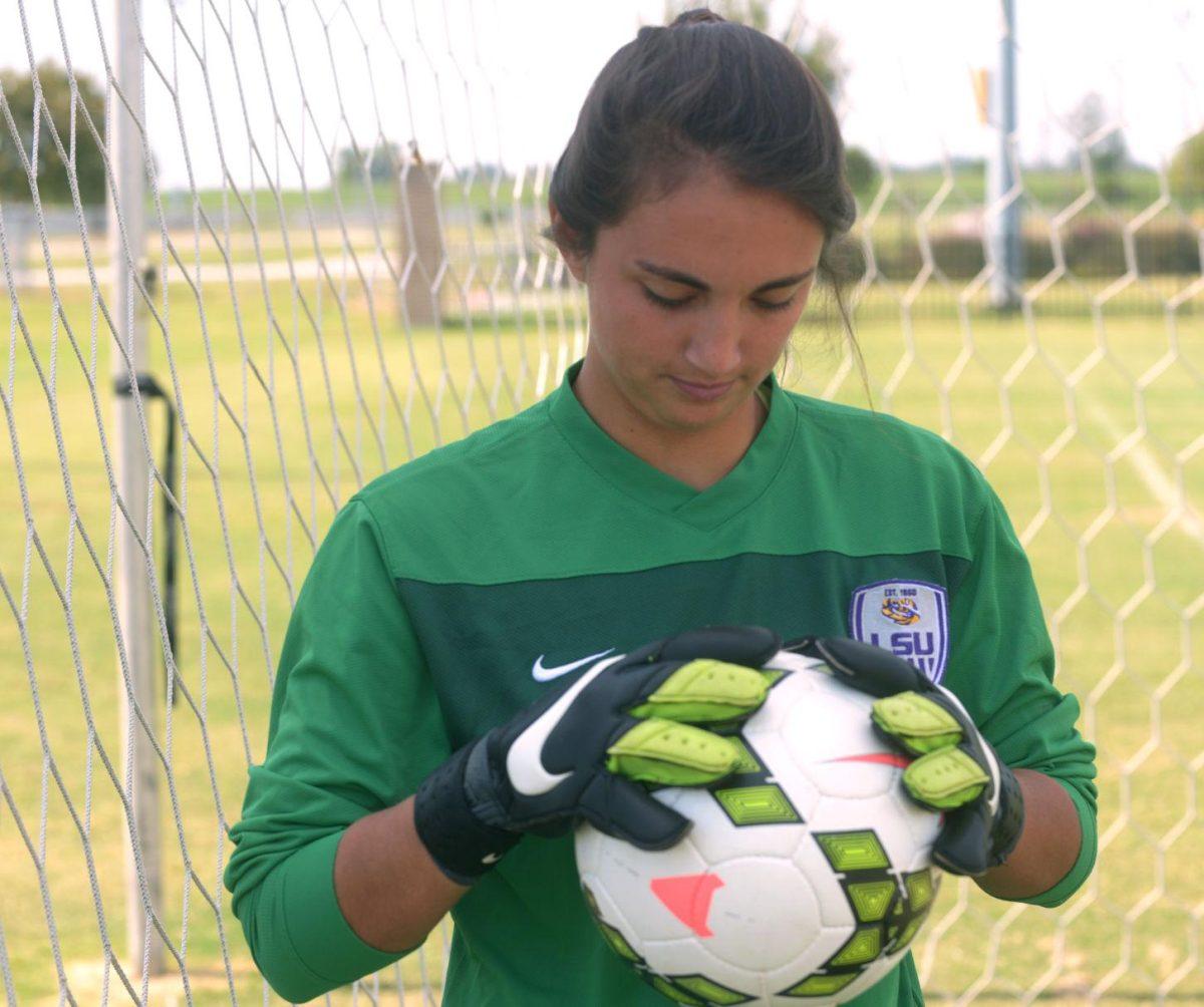 After two years away from soccer, LSU goalkeeper Catalina Rubiano has finally gotten her chance to start in goal.