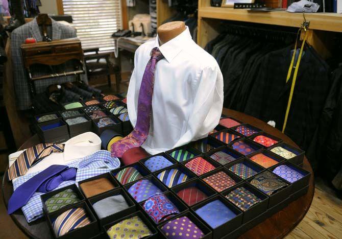 Men's clothing store offers accessories, custom clothing