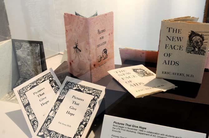 Dr. Eric Avery combines his practice in medicine and the art of printmaking to create informational and interactive pieces of work like books. Avery's exhibit HIV/AIDS: Witness, Healer, Survivor will be on view at Glassel Gallery October 28- December 7, 2014.