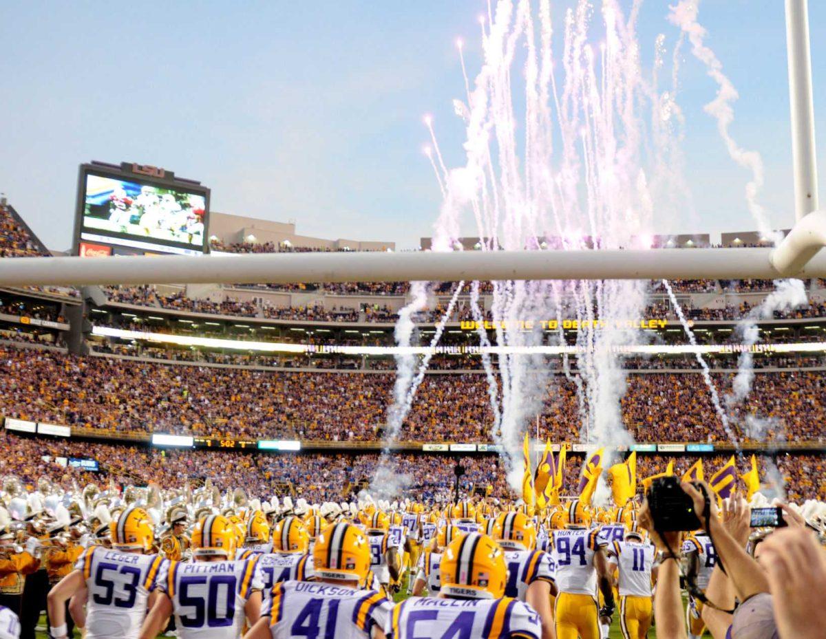 The LSU Tigers beat the Kentucky Wildcats 42-3 on Saturday, October 18th, 2014.