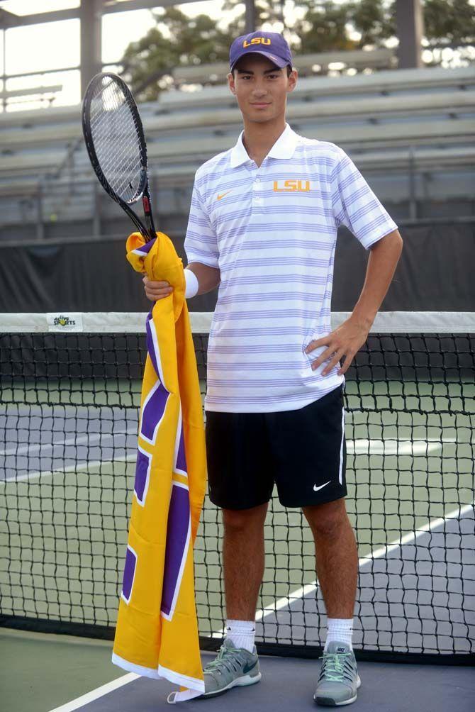 LSU freshman tennis player Simon Freund adapts to college play from international ways.