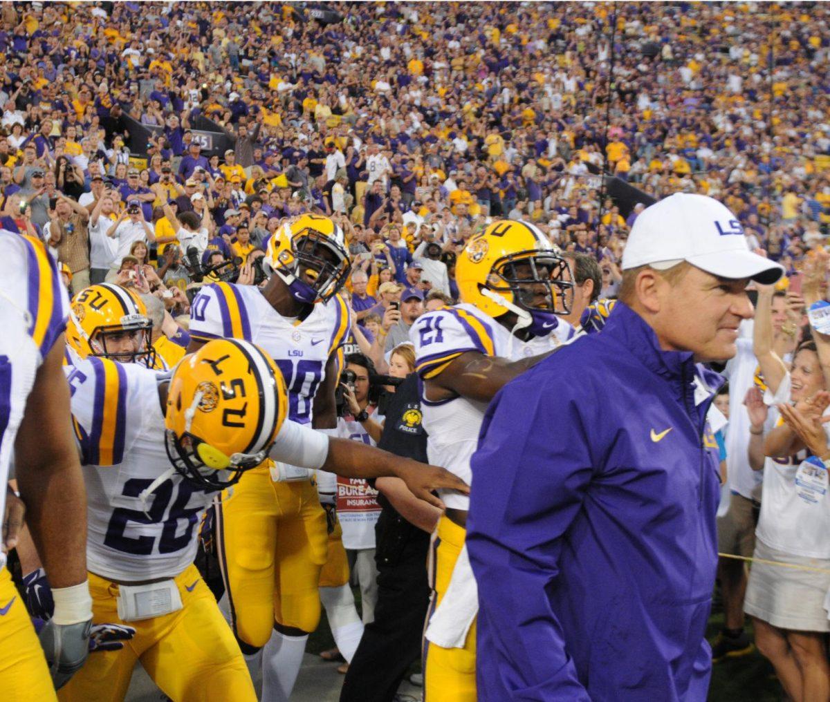 The LSU Tigers beat the Kentucky Wildcats 42-3 on Saturday, October 18th, 2014.