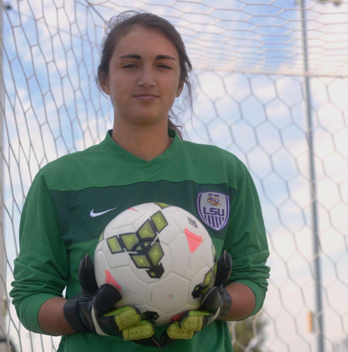 After two years away from soccer, LSU goalkeeper Catalina Rubiano has finally gotten her chance to start in goal.