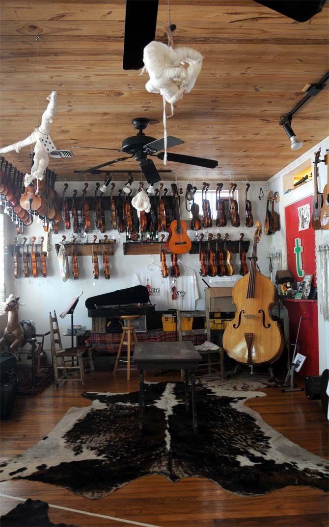Tom Pierce, owner of Tom's Fiddle and Bow, located in Arnaudville, LA has been repairing and selling violins and cellos since 2006.