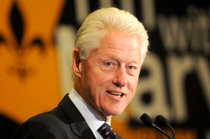 Former President Bill Clinton speaks at a campaign rally for incumbent Sen. Mary Landrieu (D-L.a.) in Baton Rouge on Monday.