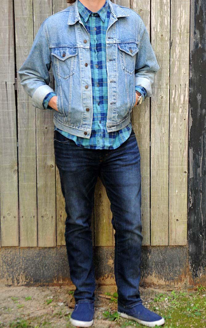 Jean jackets can be worn as an alternative to traditional winter outerwear.