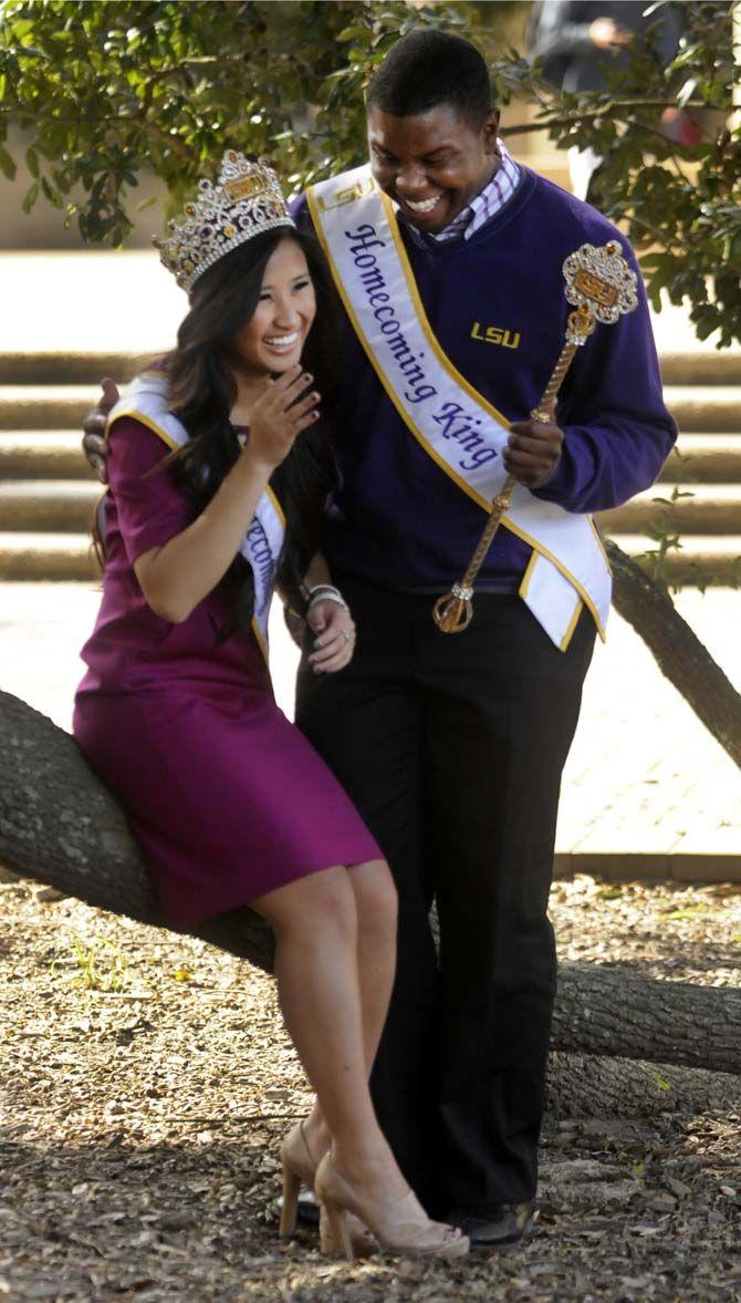 Biology senior Chi Nguyen and mass communication senior Bradley Williams were voted homecoming king and queen for fall 2014.