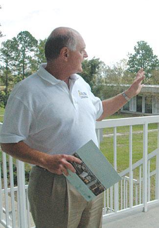 Charlie D&#8217;Agostino, executive director of Louisiana Business and Technology Center at LSU South Campus shows where local small businesses get their start.